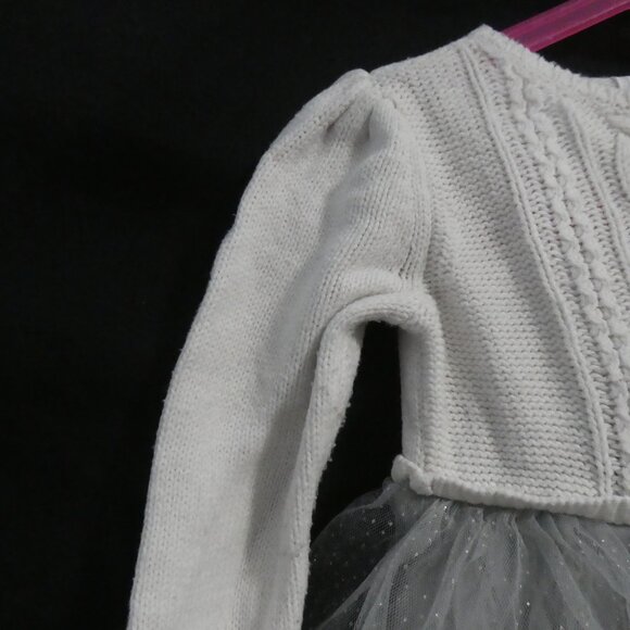 DRESSED UP By GYMBOREE | 2T | One Piece Knit Top Dress with Tulle Skirt - Picture 3 of 16